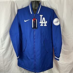 Nike Los Angeles Dodgers MLB Players Oversize On Field Jacket Mens XXL NEW BLUE